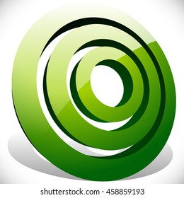 Concentric, radial circles generic icon, design element