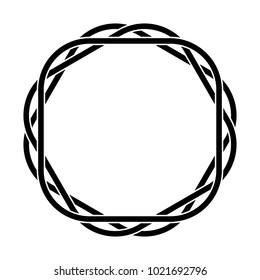 Concentric radial element. Radiating abstract geometric element