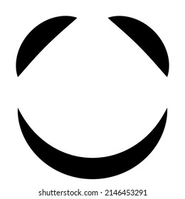 Concentric, radial lines, circles icon. Segmented circle shape. Spiral, swirl, twirl and twist design element