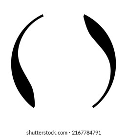 Concentric, radial lines, circles icon. Segmented circle shape. Spiral, swirl, twirl and twist design element