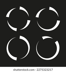 Concentric radial lines. Vector illustration.