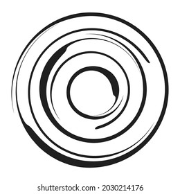 Concentric radial-radiating circles element vector