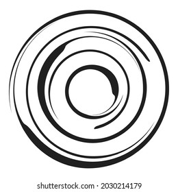 Concentric radial-radiating circles element vector
