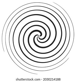 Concentric radial-radiating circles element vector