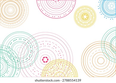 Concentric Ring Groups vector background with high-impact decorative layout for microstock and commercial design projects.