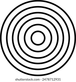 Konzentrische Ringe Geometrisches abstraktes Element Hintergrunddesign EPS 10.