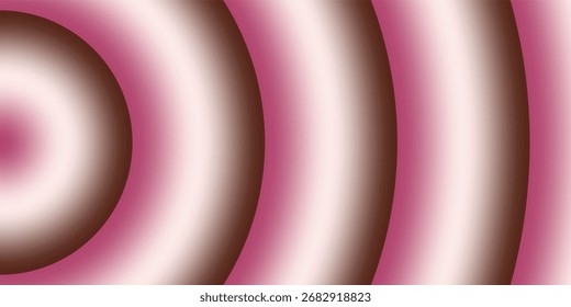 Concentric Rings Radiating Outward With A Soft Pink And Brown Gradient Transition Creating An Abstract Visual.