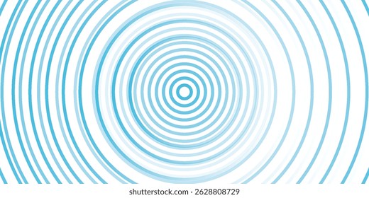 Círculos ondulados concêntricos definidos. Radar de alerta de terremoto sísmico. Sinal radial, onda sonar, anéis de onda sonora. efeito de toque ou pulso