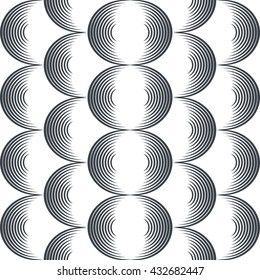 Concentric semicircle seamless pattern