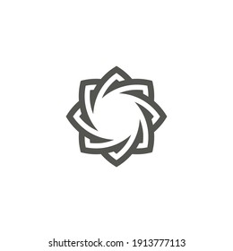 diseño de vector minimalista espiral concéntrica