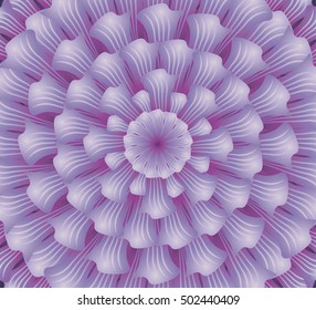 Concentric violet flower texture - Abstract background