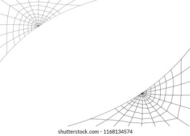 concentric white web on a white background