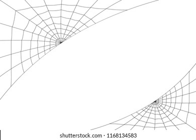 concentric white web on a white background