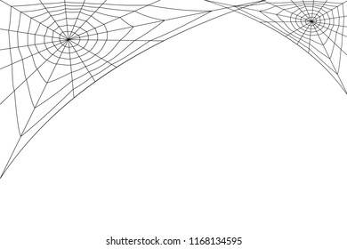 concentric white web on a white background