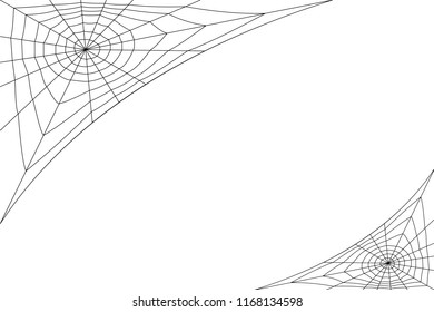 concentric white web on a white background