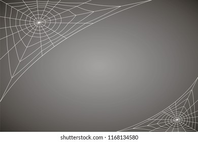 concentric white web on a gray background