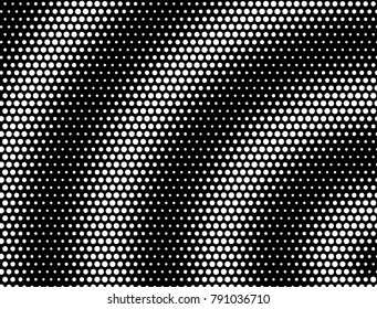 Concentrical Moire Stippled Halftone Background  - Grunge Vector Op Art
