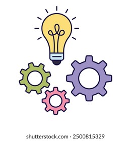 Concep icon vector. idea icon. thinking