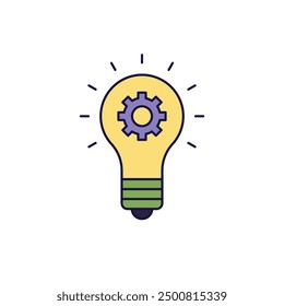 Concep icon vector. idea icon. thinking