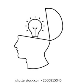 Concep icon vector. idea icon. thinking
