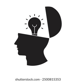 Concep icon vector. idea icon. thinking