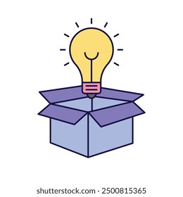 Concep icon vector. idea icon. thinking