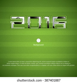 Concept for 2016 football championship.Vector