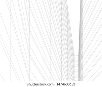 Concept 3d architecture building, vector illustration