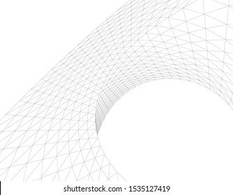 Concept 3d architecture building, vector illustration