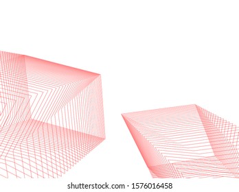 Concept 3d architecture building, vector illustration