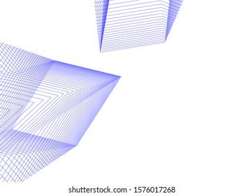 Concept 3d architecture building, vector illustration