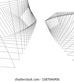 Concept 3d architecture building, vector illustration