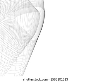 Concept 3d architecture building, vector illustration