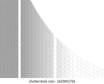 Concept 3d architecture building, vector illustration