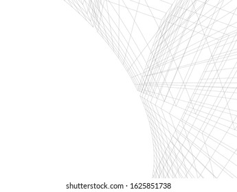 Concept 3d architecture building, vector illustration