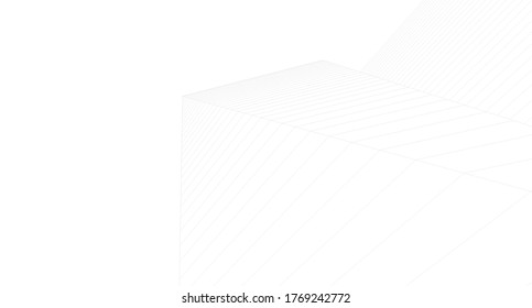 Concept 3d architecture building, vector illustration