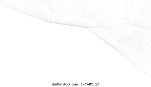 Concept 3d architecture building, vector illustration