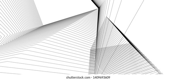 Concept 3d architecture, vector illustration