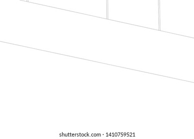 Concept 3d architecture, vector illustration