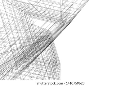 Concept 3d architecture, vector illustration