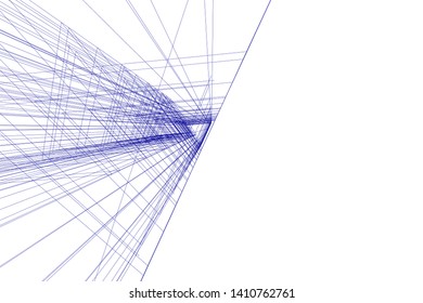 Concept 3d architecture, vector illustration