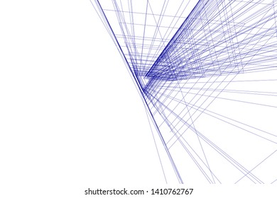 Concept 3d architecture, vector illustration
