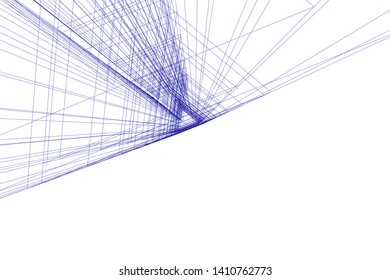 Concept 3d architecture, vector illustration