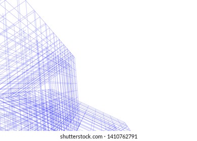 Concept 3d architecture, vector illustration