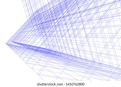 Concept 3d architecture, vector illustration