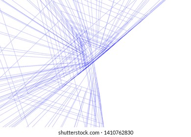 Concept 3d architecture, vector illustration