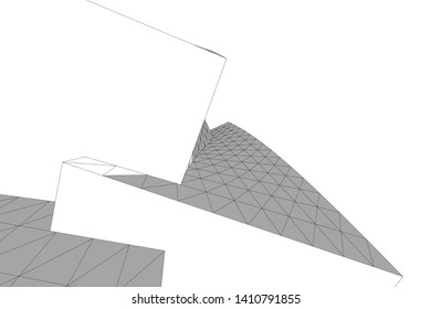 Concept 3d architecture, vector illustration