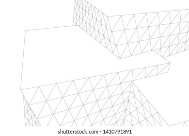 Concept 3d architecture, vector illustration