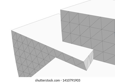 Concept 3d architecture, vector illustration