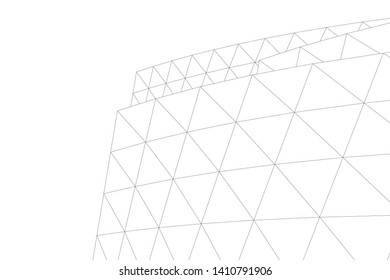 Concept 3d architecture, vector illustration